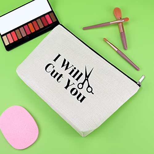 Hairdresser Gift for Women Hair Stylist Gift Makeup Bag Funny Birthday Present for Hair Dresser Stylists Barber Hairstylist Cosmetic Bag Appreciation Present Cosmetology Graduate Cosmetic Pouch4