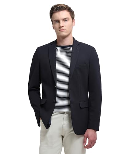 Image of Arrow Men's Textured Zero Calorie Slim Fit Blazer