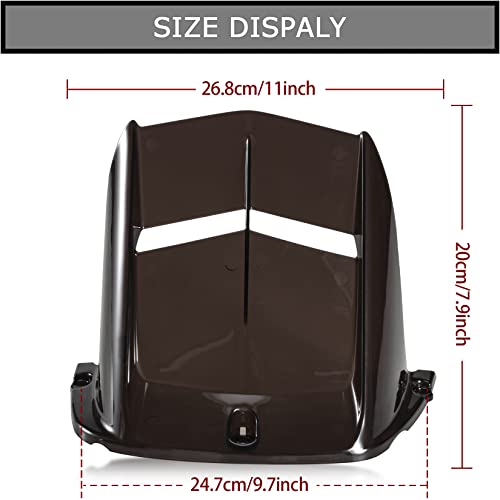 Image of Motorcycle Rear Mudguard - Mudguard Tire Hugger Dashboard Dirtboard Catch Bumper Frame Water Shield Splash Dirt Mud Guard Apron Flares Cover Trim for YZF R6 600 2006-2024, Black