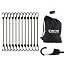 Pack De 11 Pulpos Elásticos Con Gancho De 45 Cm - Cuerda Elástica De 8 Mm Para Transporte, Camping, Moto Y Maletero