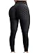 ORANDESIGNE Donna Leggings, Pantaloni de Sportivi, Push Up Vita Alta Compressione Anticellulite Pants, Opaco Altamente Elastico della, per Palestra Jogging, Fitness, Yoga, Pilates A Nero S