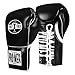 Title Boxing Pro Mex Professional Edge Lace Training/Sparring Boxing Gloves (Black, 18 oz)