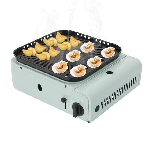 2-Flammig Campingkocher Gaskocher, Tragbar 2,3 kW Camping Gaskocher mit...