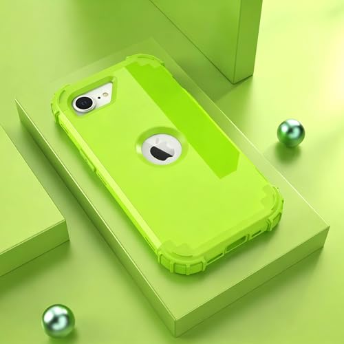 IDweel for iPhone 16e Case with Screen Protector(2025),Case for iPhone 17e(2026),Hybrid 3 in 1 Shock Absorption Slim Fit Heavy Duty Hard PC Cover Soft Silicone Bumper Cover,Glitter Grass Green by IDweel - Used condition - Image 2