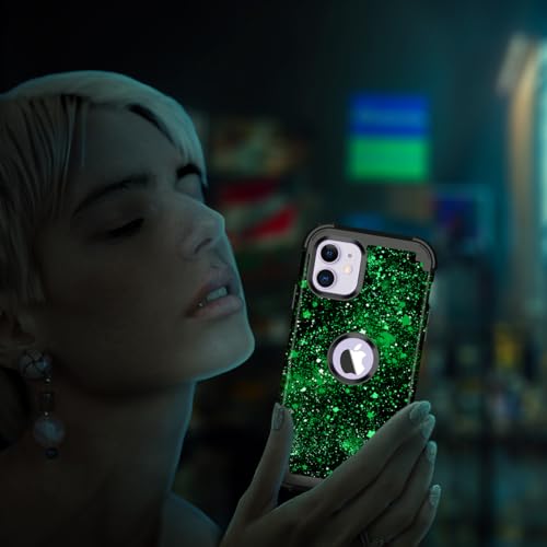 Miqala Compatible with iPhone 11 Case,Glow in The Dark Three Layer Heavy Duty Shockproof Full Protection Hard Plastic Bumper+Soft Silicone Protective Case for Apple iPhone 11 6.1 inch,Colorful Sky by Miqala - Used condition - Image 6