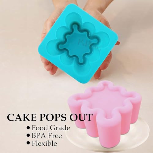 Image of MoldBerry Silicone Zig Zag Square Bento Cake Pan - Non-Stick & Reusable Baking Mold for Mini Cakes, Brownies, Desserts - Flexible, Heat-Resistant Tray - Easy Release - Pack of 1
