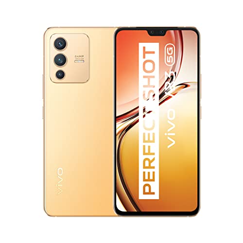 vivo V23 5G Smartphone, 50 MP Doppel-Frontkamera, 12 GB RAM + 256 GB ROM, Farbwechselglas, Zweifarbenleuchte, 64 MP Dreifachkamera, 6,44-Zoll FHD+ AMOLED-Display, 44 W-FlashCharge Mobiltelefon