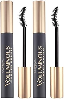 L'OrealParis Makeup Voluminous Original Volume Building Curved Brush Mascara, Black, 2 Count