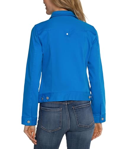 Image of Liverpool Classic Denim Jacket in Stretch Slub Twill