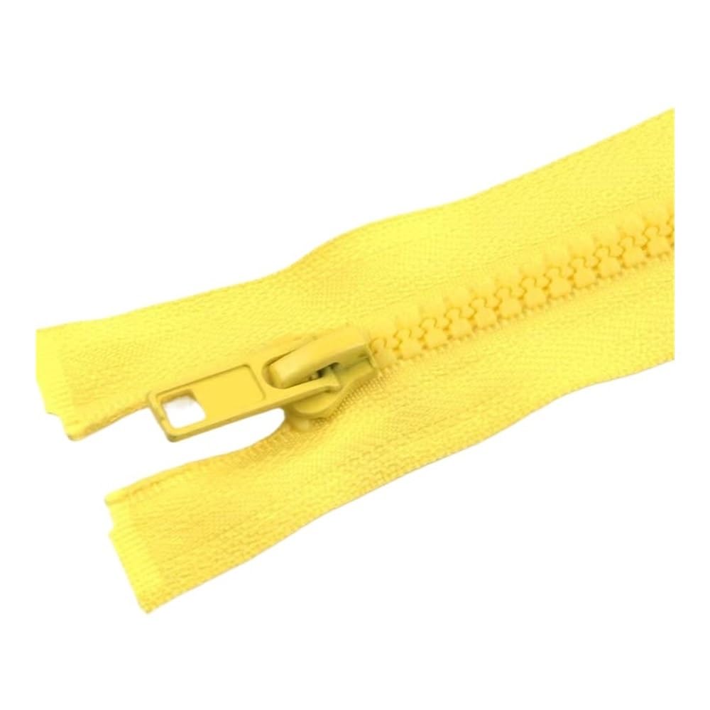 Resin Open-End Auto Lock Zipper Replacement for Sewing(Yellow,80CM-5#)