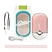 MISMXC Eyelash Fan,Rechargeable Handheld Mini Fan Lash Dryer with Built in Sponge,Perfect for Eyelash Extension Application…