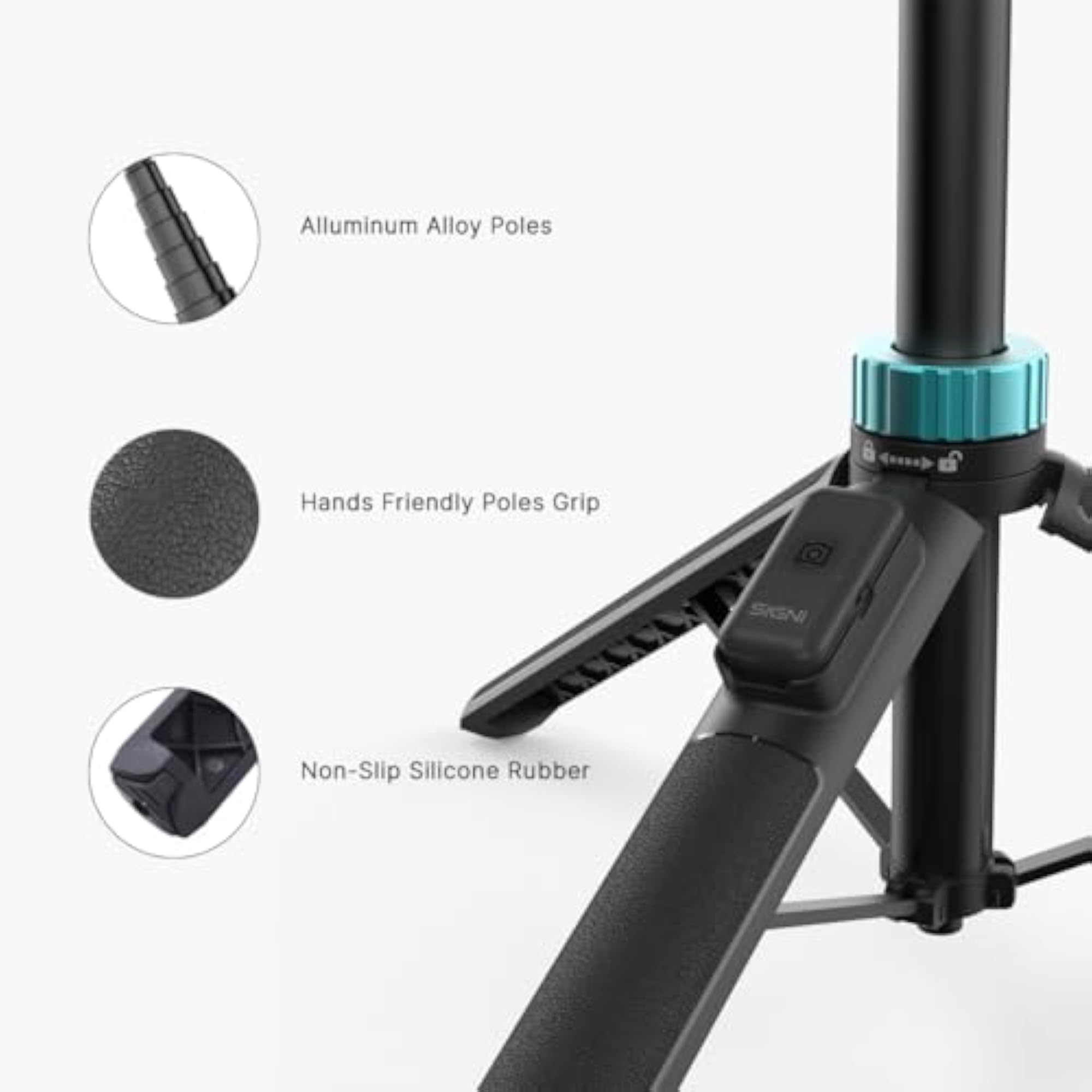 Selfie Stick/Tripod with Bluetooth Remote