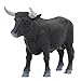 Gemini&Genius Black Bison Figurine Animal Toy, Buffalo Action Figure, Wildlife Bull Play Toy for Kids, Hand Painted, Realistic and Durable Toys for Children Boys and Girls Gift
