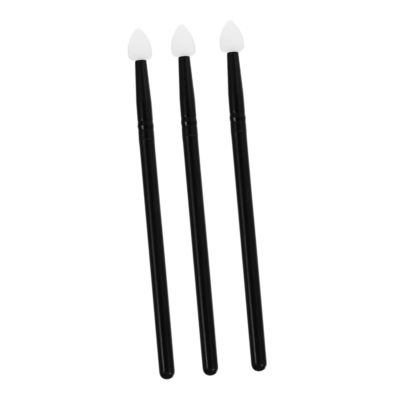 SOESFOUFU Eyes Makeup Brushes Set 3pcs Soft Silicone Eyeshadow Applicator for Daily Use