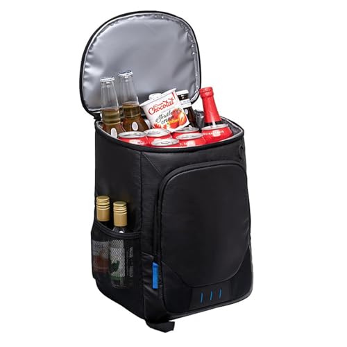 Backpack Cooler for 30 Can, Insulated Leakproof Waterproof Cooler Bag with Double Deck Design, Lightweight Portable Cooler Backpack for Beach, Camping, Travel, Picnic & Lunch