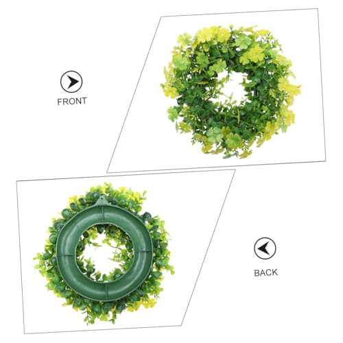 Decoración de puerta colgante con diseño verde reutilizable 4