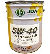 Amazon | JDA ユーロ エンジンオイル 5W-40 SN / A3/B4 20L 全合成基油
