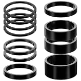 11 Stück Ahead Spacer 1 1/8 Zoll Fahrrad Ahead Vorbau Spacer Fahrrad Lenker Spacers Fahrrad-Abstandshalter Fahrradlenker Abstandshalter Bike Headset Spacers für MTB Rennrad-2mm/3mm/5mm/10/15mm