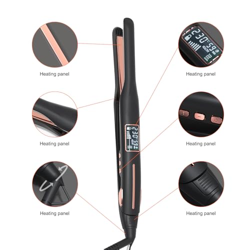 Plancha de cabello para hombres pelo corto 10mm miniatura 7