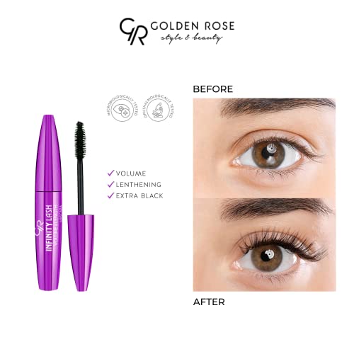 Golden Rose Infinity Lash Volume & Length Defining Deepest Black Look Of You All In One Mascara #TOP1