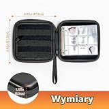 ProCase Guitar Pick pudełko do przechowywania, 84 kieszenie, gitara, kolekcjonerski, uchwyt do kostki, dla kolekcjonerów, kolor czarny