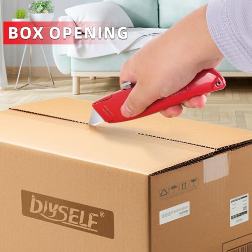 Image of DIYSELF 30 Pack Utility Knives, Heavy Duty Retractable Box Cutters