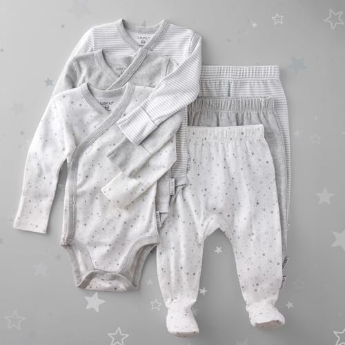 Unisex-Baby Fallon 3-Pack Footed Pants 100% Organic Cotton Bottoms for Baby Boys & Girls - Image 4