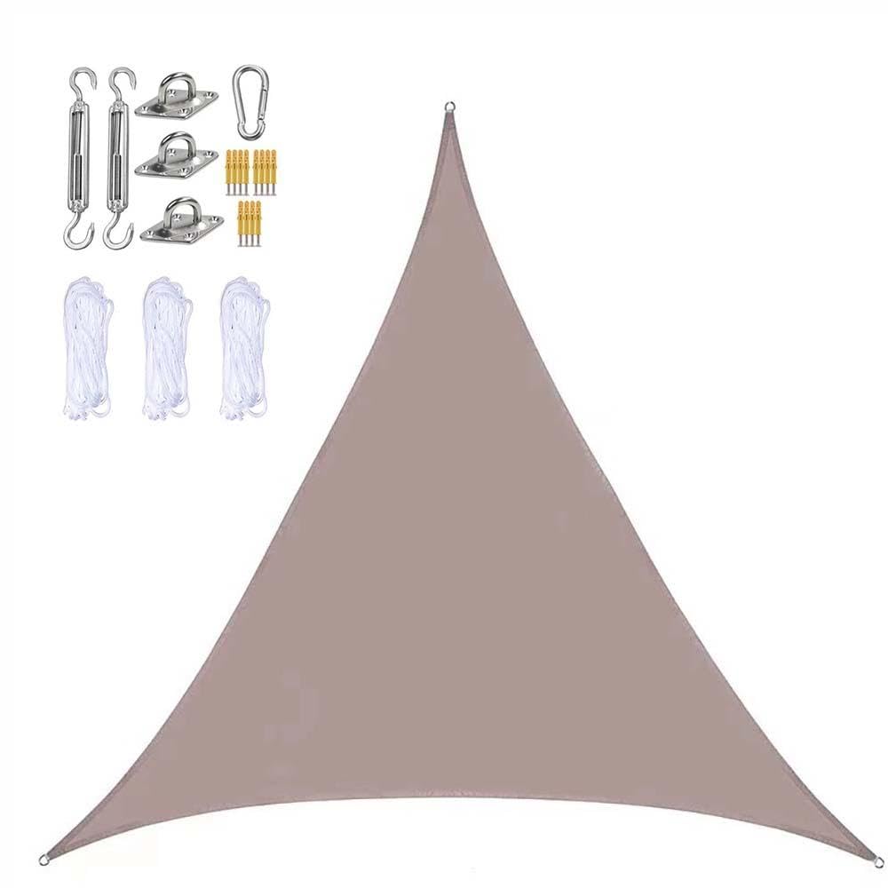 Voile d'ombrage pour terrasse et fête extérieure 5x5x7,1m avec kit de fixation