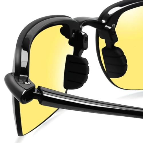 Lunettes de soleil de sport sans monture TR90 ultralégères et polarisées