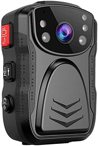 PatrolMaster 1296P UHD Body Camera with Audio (Build-in 128GB), 2 Inch Display, Night Vision, Waterproof, Shockproof, Body Worn Camera with Compact Design, Police Camera