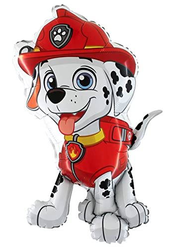 Ballonheld Folienballon Paw Patrol Marshall ca. 80cm heliumgeeignet lange Schwebezeit Kinderballons