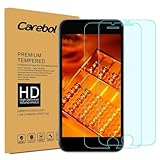 Carebol Clear Premium Tempered Glass Screen Protector for iPhone 7(4.7 inch),[Anti-scratch][High Definition][Anti-fingerprint][Bubble-free](Pack of 2)