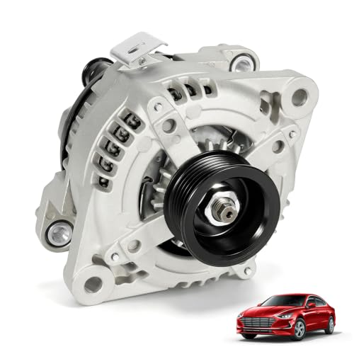 Image of 37300-2G061 High Output Alternator 150A 12V Compatible with 2015-2020 Hyundai Sonata, Santa Fe Sport, Tucson, 2015-2022 Kia Sorento, Optima 2.4L, Replaces 1042118790