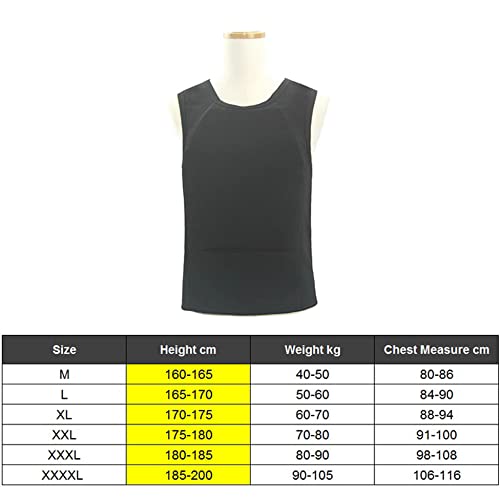 Miniatura 6 de Waobe Chaleco Ejecutivo Discreto Chaleco Antibalas Nivel Iiia - Oculto Oculto En El Interior Use Una Camiseta Suave Antibalas Para Protección De Seguridad Personal White Xl