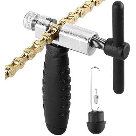 A AKRAF Professional Bike Chain Tool, Bicycle Chain Breaker - Easy Chain Cutter Removal for Rusty Chains, Compatible with 7 8 9 10 11 12 Speed Links for Road Mountain Bicycle Cover