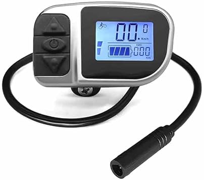 Tongsheng Ebike TSDZ2 Mid Motor 36V 48V Electric Bicycle VLCD6 LCD Display Meter 6pins Male Waterproof Instrument Cycling Computer Speedometer Odometer Replacement for TONGSHENG Mid Drive Motor