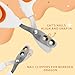 YGHZYHLYL Stainless Steel Bearded Dragon and Lizard Nail Clippers (Orange), Bearded Dragon Supplies, Durable Reptile Grooming Tool, Nail Scissors for Small Reptiles, 10.3 x 6.6 cm