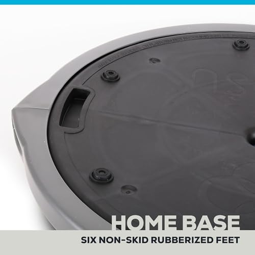 Image of Bosu Balance Ball Exercise Trainer, Home Gym Equipment w /Guided Workouts & Pump, 26 inch Inflatable Fitness Platform for Strength Training, Standing, Balancing, and Core Workout
