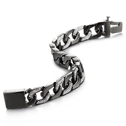 Pulsera de cadena de acero inoxidable para hombre miniatura 2