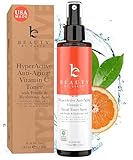 Vitamin C Face Toner - USA Made with Natural & Organic Ingredients, Alcohol-Free Skin Brightening Facial Toner for Sensitive and Aging Skin, Pore Minimizing Face Mist for Women and Men