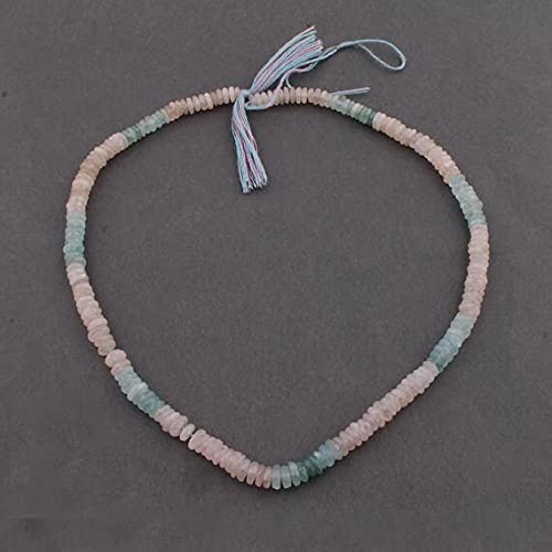 Morganite naturelle haut de gamme perles facettées 5mm-7mm pour joaillerie SB3661