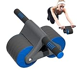 Automatisches Rebound Aabdominal Wheel, AB Roller Ab Wheel Bauchtrainer Bauchroller Für Bauchmuskeltraining Mit Stabilen Doppelrädern Und Automatischem Rückprall, Schnelleres Sixpack, Für Bauchmuskel