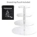 Cupcake Stand, 4-Tier Round Acrylic Cupcake Display Stand Dessert Tower Pastry Stand for Wedding Birthday Theme Party- 15.7 Inches (Transparent)