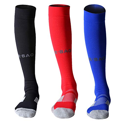 Mens Womens Long Sports Socks Athletic Compression Sock For Soccer Running Baseball Hockey