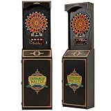 Arachnid Cricket Pro 650 Standing Electronic Dartboard with 24 Games, 132 Variations, and 6 Soft-Tip Darts Included, Brown,E650FS-BK3