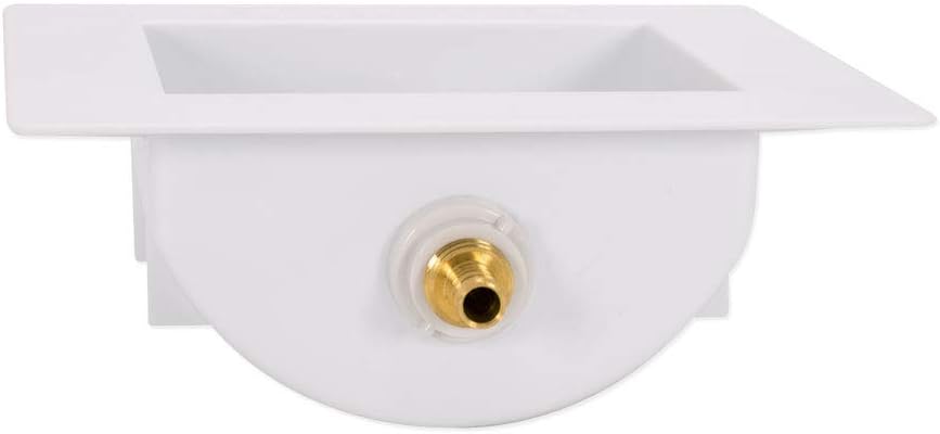 Eastman 1/2 Inch PEX Connection x 1/4 Inch OD Compression Ice Maker Outlet Box, Quarter Turn Ball Valve, Pre-Assembled, 60233