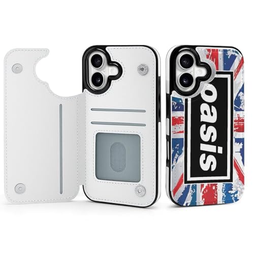 iPhone17用ケース 手帳型 オアシス OASIS バンド アイフォン17用ケース 手帳型 財布型 スマホケース 軽量 おしゃれ 背面カード収納 スタンド機能 携帯カバー