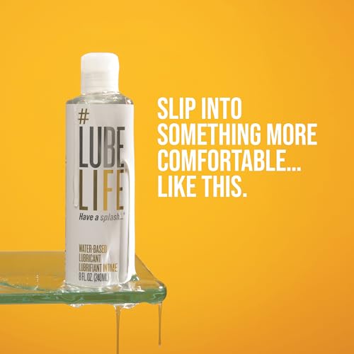 Image of LubeLife Water Based Personal Lubricant, Lube for Men, Women & Couples, Non-Staining, 2 x 8 Fl Oz