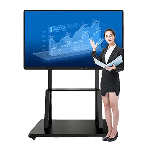 Soporte móvil para TV de piso para TVs 32-75 pulgadas