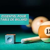 CATOR craie de billard bleue, lot de 6 avec porte-craie photo 2